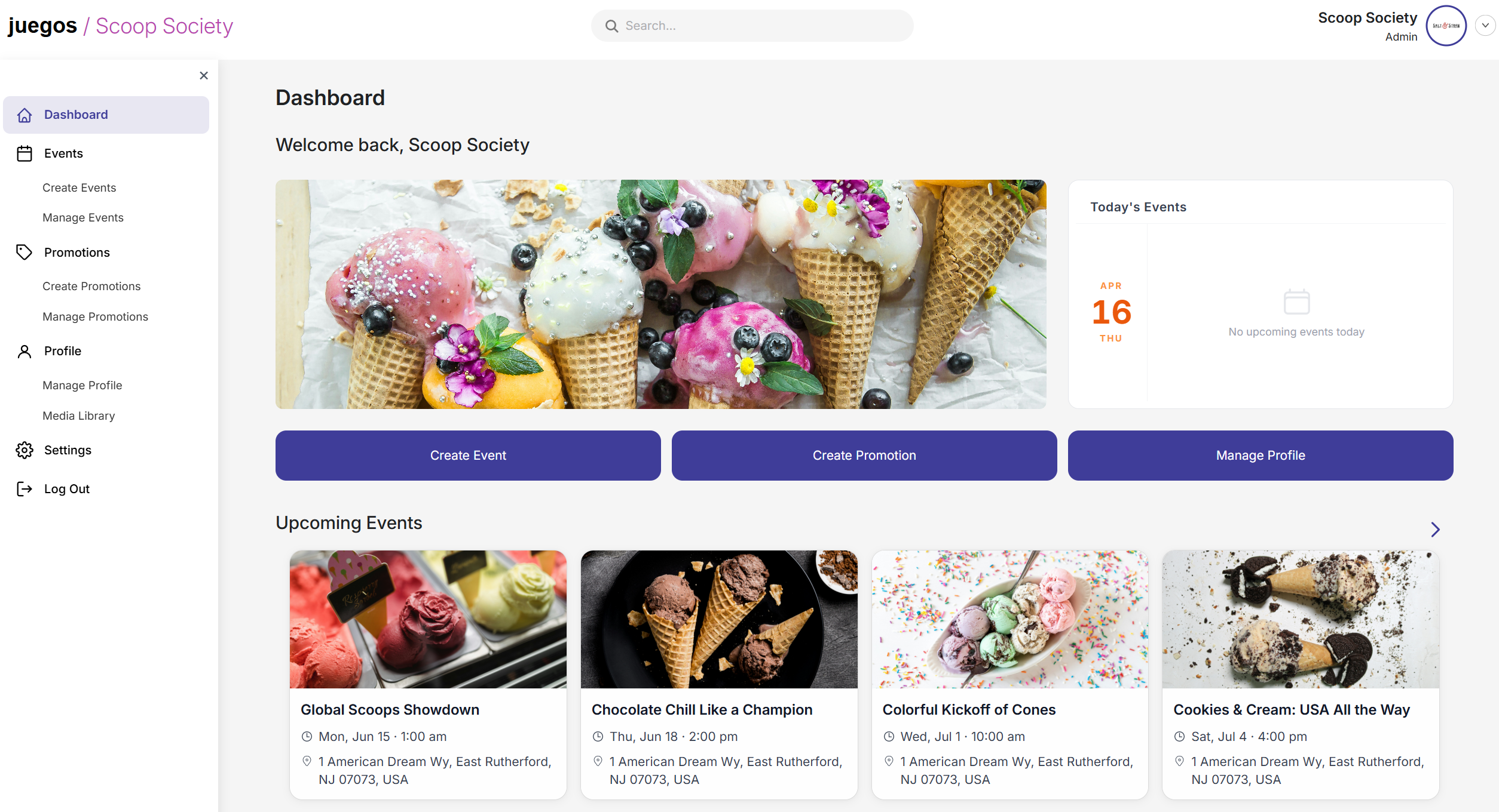 juegos business asset scoop society dashboard
