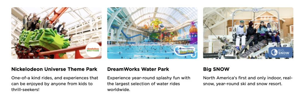nickelodeon universe theme park